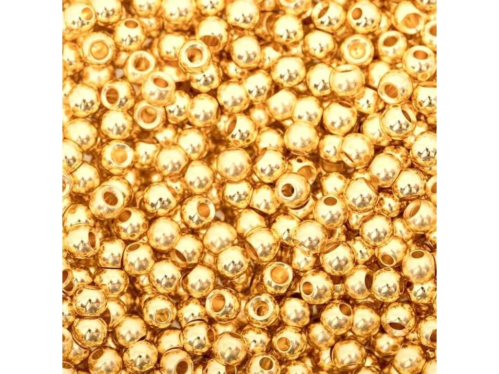 51829_bead-head-zlata-1-5-3-8-mm--baleni-20-ks--prumer-1-5-mm- BEAD HEAD-Gull - Image 1