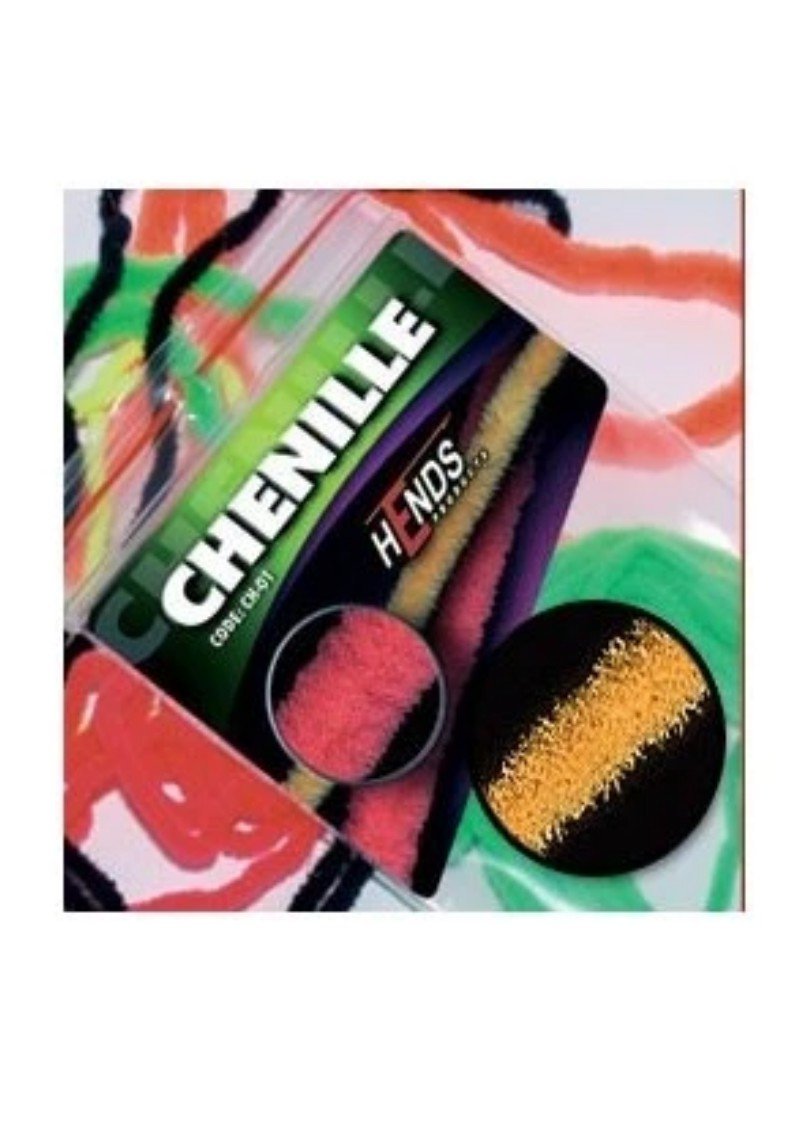 ORANGE FLUO CHENILLE- 5mm - Image 1