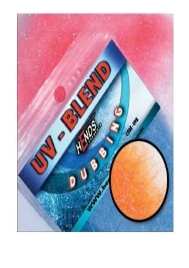 ORANGE FLUO. UV-BLEND DUBBING - Image 1
