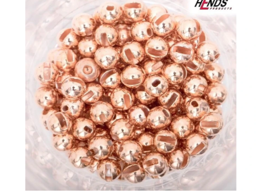 HENDS TUNGSTEN BEADS, SMALL SLOTTED- Kopar